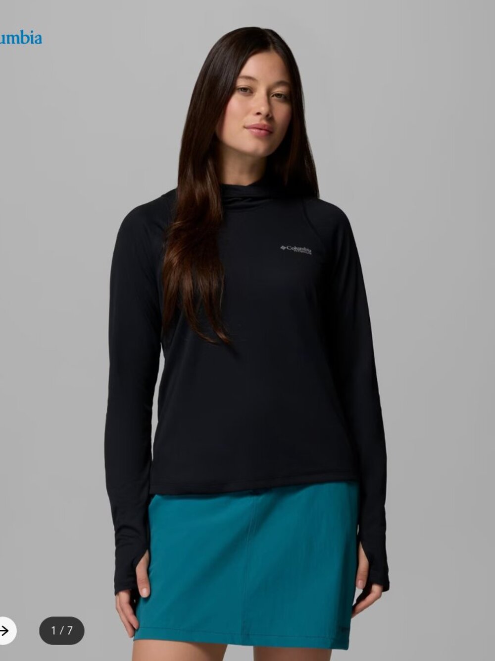 Columbia Titanium Hiking  Women's Summit Valley™ Sun Hoodie | 010 | XL Black